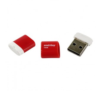 Флеш-накопитель USB 16GB Smart Buy Lara красный#428087