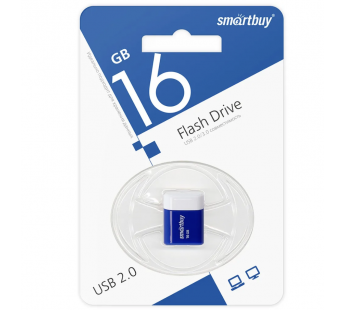 Флеш-накопитель USB 16GB Smart Buy Lara синий#2106761
