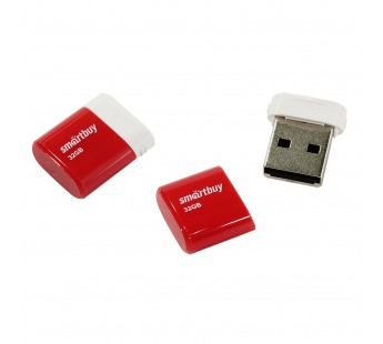 Флеш-накопитель USB 32GB Smart Buy Lara красный#428111