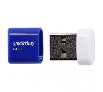 Флеш-накопитель USB 64GB Smart Buy Lara синий#2112409