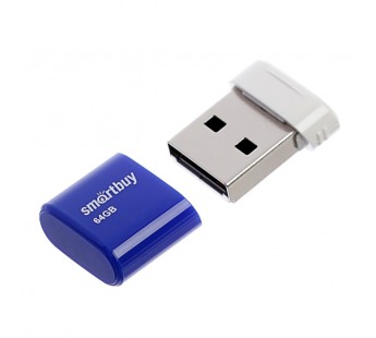 Флеш-накопитель USB 64GB Smart Buy Lara синий#428113