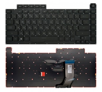 Клавиатура 0KN1-8T1UA11 для Asus ROG Strix Scar III черная#1938861