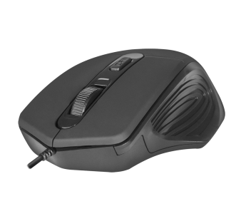 Мышь оптическая DEFENDER Datum MB-347 черный, USB, проводная, 4 кнопки, Тип сенсора#430003