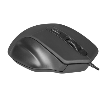 Мышь оптическая DEFENDER Datum MB-347 черный, USB, проводная, 4 кнопки, Тип сенсора#430004