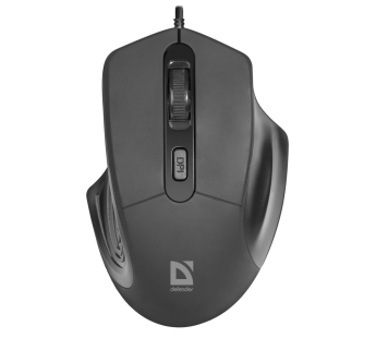 Мышь оптическая DEFENDER Datum MB-347 черный, USB, проводная, 4 кнопки, Тип сенсора#430002