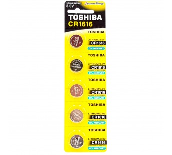 Элемент питания TOSHIBA CR 1616 BL5 (5/100/12000)#430028