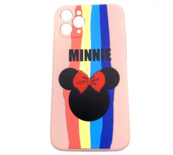 Чехол iPhone 11 Pro (New Model Full) Силикон Print Minnie Розовый#431027