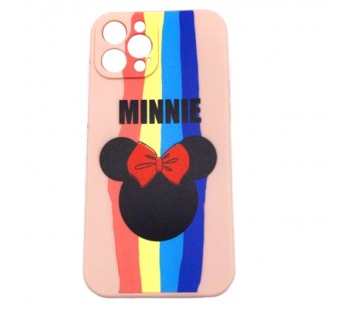 Чехол iPhone 12 Pro Max (6.7) (New Model Full) Силикон Print Minnie Розовый#431031