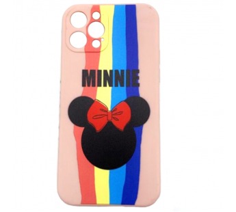 Чехол iPhone 12 Pro (6.1) (New Model Full) Силикон Print Minnie Розовый#431039