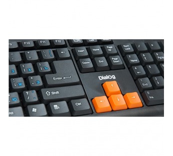 Клавиатура Dialog KS-020U, USB, Black/Orange#1133503