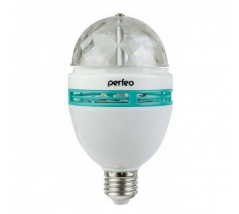Диско-лампа Perfeo светодиодная, вращающаяся , патрон E27 (PL-05S)