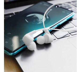 Проводные наушники Borofone BM37 Noble sound (white)#2025514