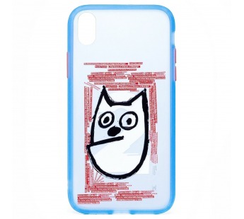 Чехол-накладка - PC046 для Apple iPhone X/iPhone XS 02 (blue)#434153