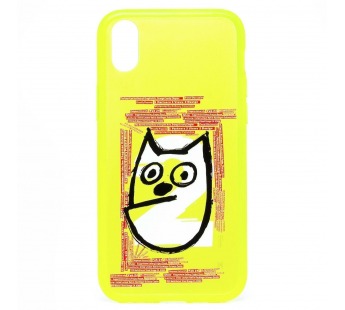 Чехол-накладка - PC046 для Apple iPhone X/iPhone XS 02 (yellow)#434156