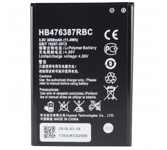 АКБ Huawei HB476387RBC (Honor 3X G750) NEW тех.упак#440151