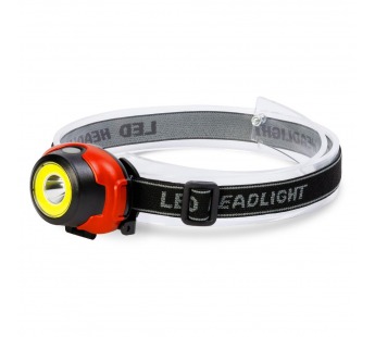 Фонарь SMARTBUY налобный, светодиодный, 2 Вт, 100Лм, 50м, 3 режима, 3*ААА (SBF-HL035) 1/240#434815