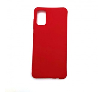 Чехол Samsung A41 (2020) Силикон Slim полоса Красный#2131383