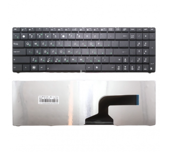 Клавиатура для ноутбука Asus A52/G60/K52/K53/K72 (кнопки сплошные) Черная#1917016