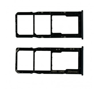 Контейнер SIM для Samsung A307F (A30s) Черный