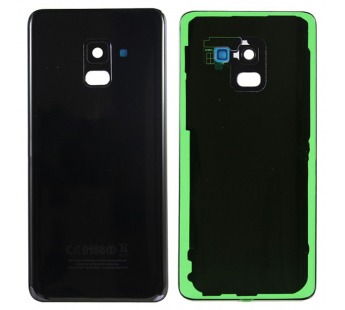 Задняя крышка для Samsung A530F (A8 2018) Черный - Премиум#2089728