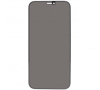 Защитное стекло Антишпион для iPhone 12/12 Pro Черное#441362