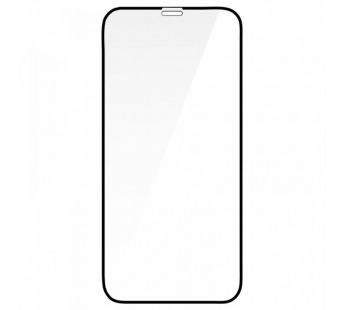 Защитное стекло "Оптима" для iPhone 12 Pro Max Черное (Закалённое, полное покрытие)#634989