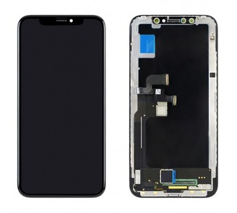 Дисплей для iPhone X + тачскрин черный с рамкой (100% LCD)#1853877