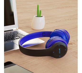 Накладные Bluetooth-наушники Borofone BO4 Charming (синий)#1784881