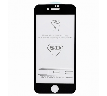 Стекло с рамкой полного покрытия на iPhone 7+ / 8+ (цвет: черный)#685652
