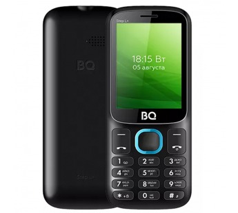 Мобильный телефон BQM-2440 Step L+ Black+Blue#438283