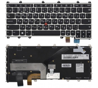 Клавиатура Lenovo ThinkPad Yoga 370 серебро#1933523