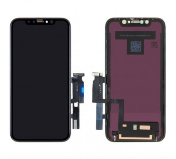 Дисплей для iPhone XR + тачскрин черный с рамкой (100% LCD)#1853963