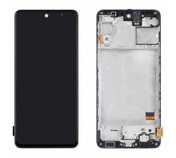 Дисплей для Samsung M317F Galaxy M31s в рамке + тачскрин (черный) 100%#1853864