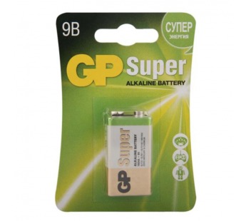 Батарейка GP Super Крона 6LR61 Alkaline 9V#1394533