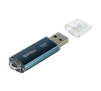 USB-флеш (USB 3.0) 64GB SiliconPower Marvel M01 Синий#447886