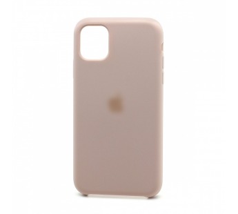 Чехол-накладка Silicone Case с лого для Apple iPhone 11 (полная защита) (019) розовый#444403