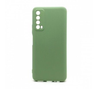 Чехол-накладка Silicone Case NEW ERA для Huawei P Smart 2021/Y7a зеленый#445550