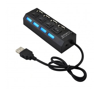 USB - Хаб - HUB01 4USB (black)#446689