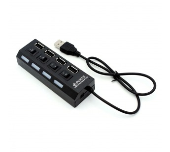 USB - Хаб - HUB01 4USB (black)#446688