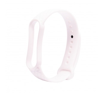 Ремешок - WB08 для Xiaomi Mi Band 5 (white) силиконовый Рельеф#446702