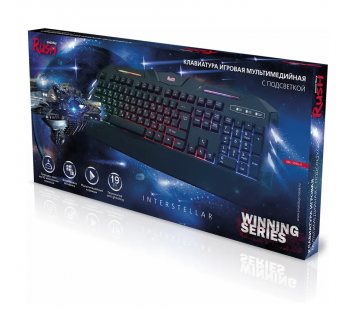 Клавиатура Smartbuy RUSH Interstellar 309 USB игровая черная (SBK-309G-K)/20#1786457