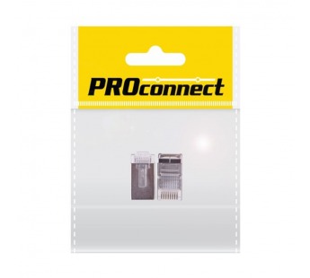 PROconnect Разъем сетевой LAN на кабель, штекер RJ-45(8P8C) FTP экранированный, пакет, 2ш, шт#2074783