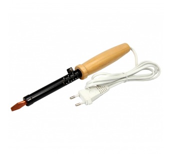 Паяльник  80 Вт деревянная ручка, сменное жало (тип: клин)#2135265
