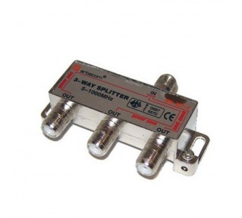 Делитель на 3ТВ 1вход F-гн. - 3 выхода F-гн. 5-1000МГц "Арбаком"#2073462