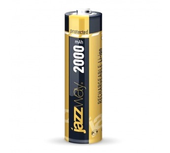 Аккумулятор 18650 Li-on 2000mAh, 3,7V с защитой "Jazzway"#1640227