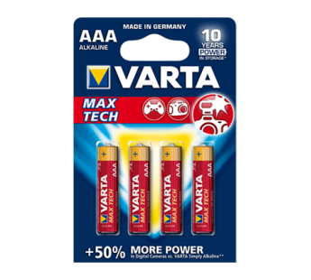 Элемент питания LR 03 Varta Longlife Max Power (Max Tech) BL-4#1621632