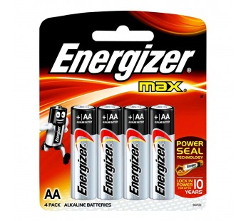 Элемент питания LR 6 Energizer Max BL- 4#1622187