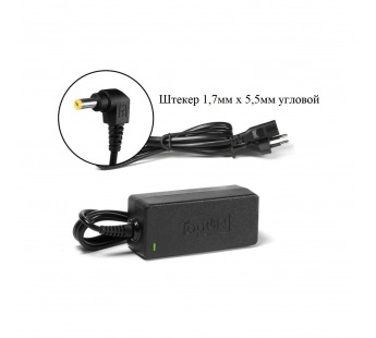 Блок питания импульсный 19,0В 1,58А 30Вт (штекер 1,7мм х 5,5мм. для Acer, с сетевым шнуром) "TopON"#2100693