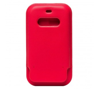 Чехол-конверт - кожаный MSafe для Apple iPhone 12 Pro Max (red)#2055896