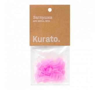 Заглушка для неона 6x12 мм, розовый (FN-END-612-PK), шт#2099484